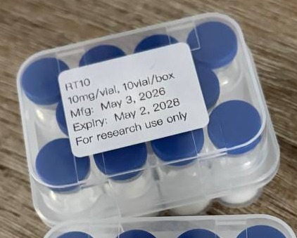 Retatrutide — 10mg*10vials, owner-supplied package photograph.